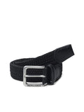 Jack & Jones MenS Textured Black Belt