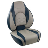 Springfield 1780238 Deluxe Fish Pro High Back Seat - Blue/Grey