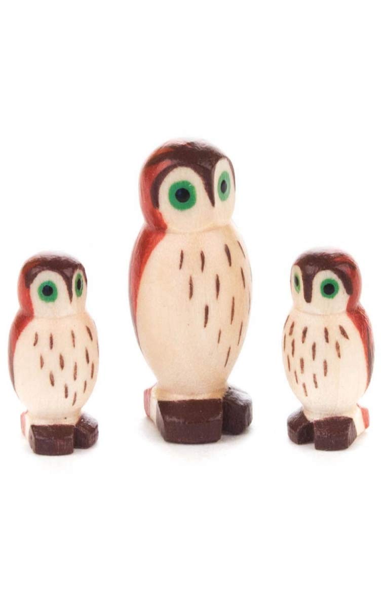 Alexander Taron 159-031 Dregeno Figures - Owl Family - Set Of 3