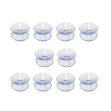 EKDJKK 10 Pack Double Sided Suction Cups, Clear Suction Cups, Glass Table Top Bumpers, Glass Table Top Spacers, Window Hanger Su