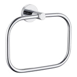 APLusee Chrome Bath Towel Ring, Stainless Steel Hand Towel Holder, Wall Mount
