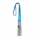 MERISHOPP Latex Rubber Stretching Resistance Strap Reinforced Elastic Stretch Strap Hand Grips Exercise Gear, Blue 10LB