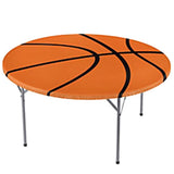 Amscan 570240 Basketball Round Party Table Cover w/Elastic, 1 Piece