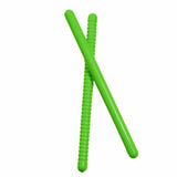 Westco Pair of 10in Rhythm Sticks - Ribbed/Smooth (Green; Age 3+; Sanitizable; Fully Certified)