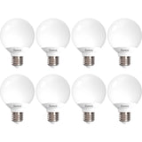 Sunco Lighting Vanity globe Light Bulbs g25 LED for Bathroom Mirror 40W Equivalent 6W, 2700K Soft White, Dimmable, 450 LM, E26 B