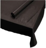 Hoffmaster Plastic Roll Tablecover, 40 X 100 Ft, Black