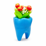 Identical Tooth Shaped Flower Pot Md 118 White Ceramic Decorative Planter For Dental Clinic Home Desk Decor Cute Tooth Design Fo