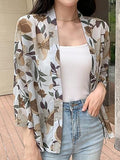 Toplot Women'S Front Open Floral Printed Shrug Top Regular Fit (Shrug-5148-Yellow-M),Yellow,,B0CJRFXM1H