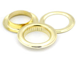 CRAFTMEMORE 1 inch Hole 10 Sets Grommets Eyelets with Washers for Leather, Tarp, Canvas (Gold)