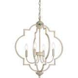 Living District Sandara 4-Light Mid-Century Metal Pendant In Weathered Dove