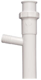 Plumb Pak, White Keeney 358WK Tailpiece, Direct Connect or Slip Joint 11/2Inch by 8Inch with 5/8Inch O.D. Dishwasher Branch