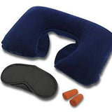 Clomana Velvet Multicolour Tourister Travel Pillow For Tourist Person With Eye Mask And Ear Bud