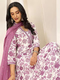 Libas Women'S Cotton Kurta Sets (400098O_Mauve_M)