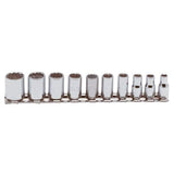 Stanley Proto J47104 10 Piece 12 Point 1/4 Drive Socket Set