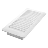 Imperial RG1292 Louvered Plastic Floor Register, 4x10 Inch, White