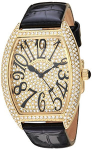 Christian Van Sant Womens Cv4820 Elegant Analog Display Quartz Black Watch