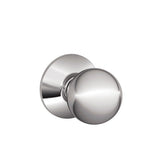 SCHLAGE F10ORB625 Orbit Passage Knob, Bright Chrome