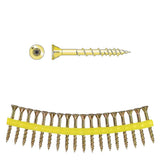 Simpson StrongTie HCKWSV134S StrongDrive WSV SUBFLOOR Screw (Collated) #9 x 13/4 in. T25, Yellow Zinc (1000Qty)