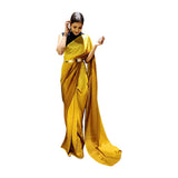 Shiv Textiles Ready To Wear Sarees For Women Elegant Saree Gown | Premium Ready To Wear Saree For Women | Formal & Stylish Attire For Special Occasions.(St-R-1-Mustard)