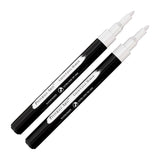 Pinturale Arts 2 Extra Fine Tip White Chalk Markers | 1mm Tip | For Windows, Blackboard, Dry Erase Board, Chalkboards, Glass, Ea