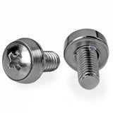 StarTech.com M6 x 12mm - Screws - 100 Pack - M6 Mounting Screws for Server Rack & Cabinet , TAA (CABSCREWSM62)