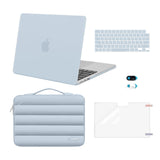 MOSISO Compatible with MacBook Air 13 inch Case M5 2026 M4 2025 M3 M2 2024-2022 A3449 A3240 A3113 A2681, Hard Case&Puffy Bag&Key