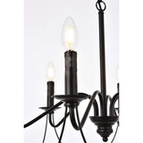 Elegant Lighting Living District Westley 6 Lights Pendant In Black