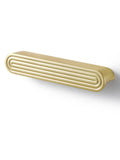 JIASENBAO 10 Pack Gold Cabinet Pulls 5 Hole Center Brushed Brass Drawer Pulls Circle Bathroom Dresser Handles Hardware Zinc Allo