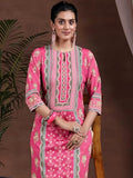 Libas Women'S Crepe Regular Kurta (29260_Peach Peach M