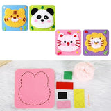 Aeenioy 4 Sets Embroidery Kit For Beginners, Punch Needle Kit For Kids Ages 312, Diy Stitching Kit With Animal Designs