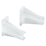 PrimeLine R 7240 Drawer Side Track Brackets, White Nylon (1 Pair)