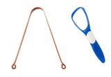 Yashvin Copper Tongue Cleaner Scrapers Flexible Comfortable Design For Men And Women Perfect Quality Pack Of 2 Pcs + + Free Fr
