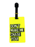 Go Hooked Luggage Tag | Identification Label Tag For Travel| 10 X 0.5 X 6 Cm| 100 Grams| Rubber| Multi Colour| Quotation Tag