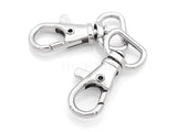 CRAFTMEMORE Swivel Lobster Claw Clasps Classic Trigger Snap Hooks CS10 Purse Landyard Clip Fits 1/2 Strap Pack of 10 (Silver)