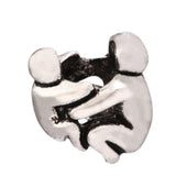 20pcs Mother Love Large Hole Loose Beads (4.5mm Hole) Antique Silver Metal Spacer for DIY Craft Jewelry Making MEC-B4