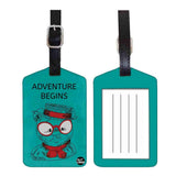 Nutcase Designer Luggage Travel Baggage Tags Single Tag With Name Card Inside Teddy