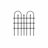 Ecomistiq Weather Resistant Climbing Plant Trellis LongLasting Metal Ornamental Yard Fence Iron Fence Panel Heavy Duty, 90150C