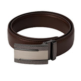 Aurenhide Genuine Leather Belt For Men, 35Mm Width, Formal And Casual Wear, Brown Belt, Adjustable Waistband With Autolock, Fits