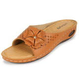 Ortho Joy Extra-Soft Comfortable Stylish And Fancy Slippers For Women,Mustard,5,B0BYDKKBRC