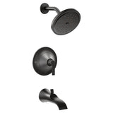 Moen TS2203EPBL Doux PosiTemp Pressure Balancing Tub and EcoPerformance Shower Trim Kit, Valve Required, Matte Black