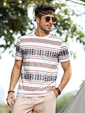 Toplot T-Shirt For Men Casual Printed With Short Sleeve (Mens-T-Shirt-5056-White-S),White,,B0BVR67WRZ