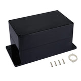 LMioEtool Junction Box IP65 Waterproof Dustproof ABS Plastic Universal Electric Project Enclosure with Fixed Ear Black 7.9x4.7x4