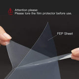 UniTak3D FEP Film Compatible with Photon S Mono for ELEGOO Mars 2 Pro Phrozen UV DLP LCD Resin 3D Printers 200x140mmx0.15mm-Pack