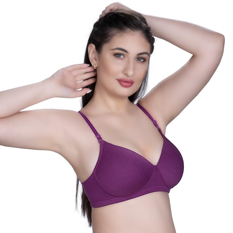 Trylo Riza Smoothie Megenta 36 B - Cup,MEGENTA,36,B09GPK162D