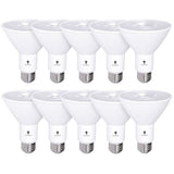 10 Pack PAR30 Outdoor LED Flood Light Bulb 12W 100 Watt Equivalent 900 Lumens Dimmable Waterproof E26 3000K Warm White LED Flood