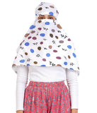 Cambric Printed Cotton Head Scarf For Hair And Face Skin Protection/Usable For Vehicle Driver For Sunlight Uv Protection / Free 