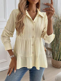 Toplot Tops For Women || Button-Up Tunic || Women Shirt (Sugar-Shirt-5247-Off White-S),Off White,,B0F13WV55K