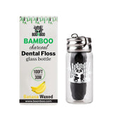 BOONBOO Dental Floss, Bamboo Charcoal Woven Thread, Banana