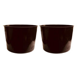 Hug A Plant | Rp8 Inner Pot For 11 Inch Round Pot For Home | Office | Indoor Garden | Home& Garden (11Inch | 28.5Cm) (Black, Pac