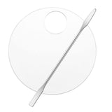 ECOMISTIQ Acrylic Makeup Mixing Palette Color Mixing Blending Painting Paint Round W/Mixing Rod | Palettes | Painting Tools & Ac